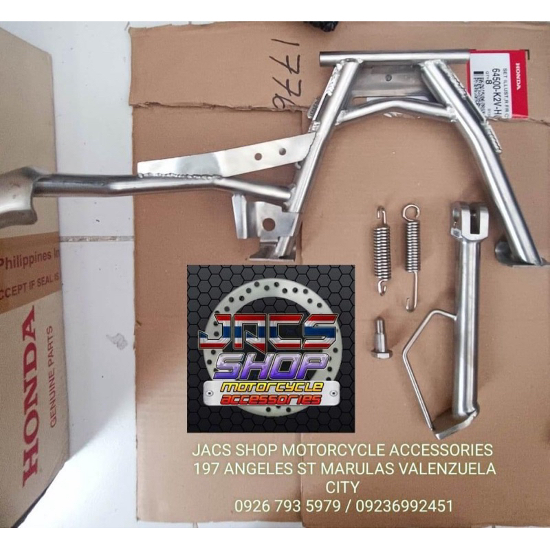 Inox 304 Stainless Honda Click 125/150i Side stand and center stand ...