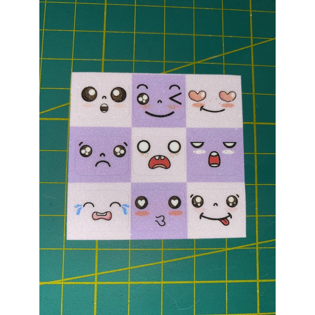 Cute / Kawaii Face CVV/ CVC Stickers (Anti-Theft Stickers for ATM and ...