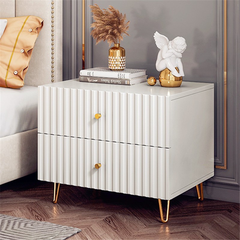 Nordic bedside table multifunctional luxury storage cabinet minimalist ...