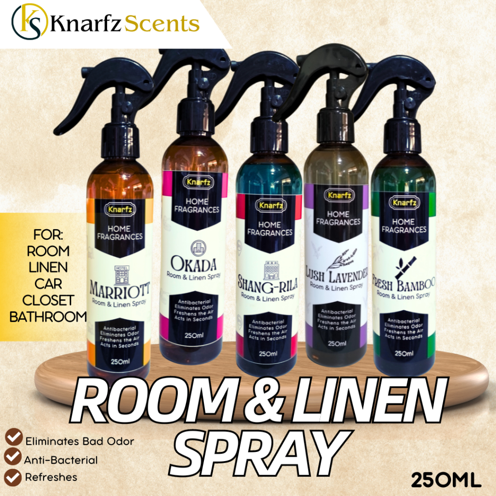 Knarfz Room and Linen Spray Air Freshener Odor Eliminator Disinfectant