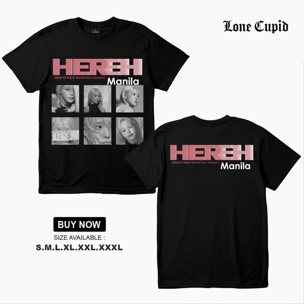 IU H.E.R Concert June 1, 2024 In Manila Limited T-Shirt (Her) by