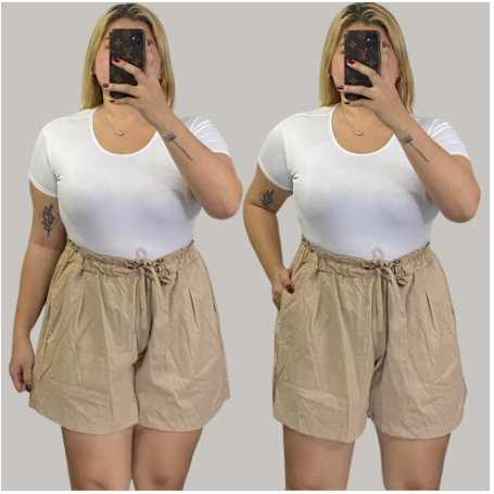 PRETTY WRAP PLUS SIZE PAPER BAG SHORTS OVERSIZED NEW ITEMS GARTERIZED WAIST 32 48 LINEN COTTON Shopee Philippines