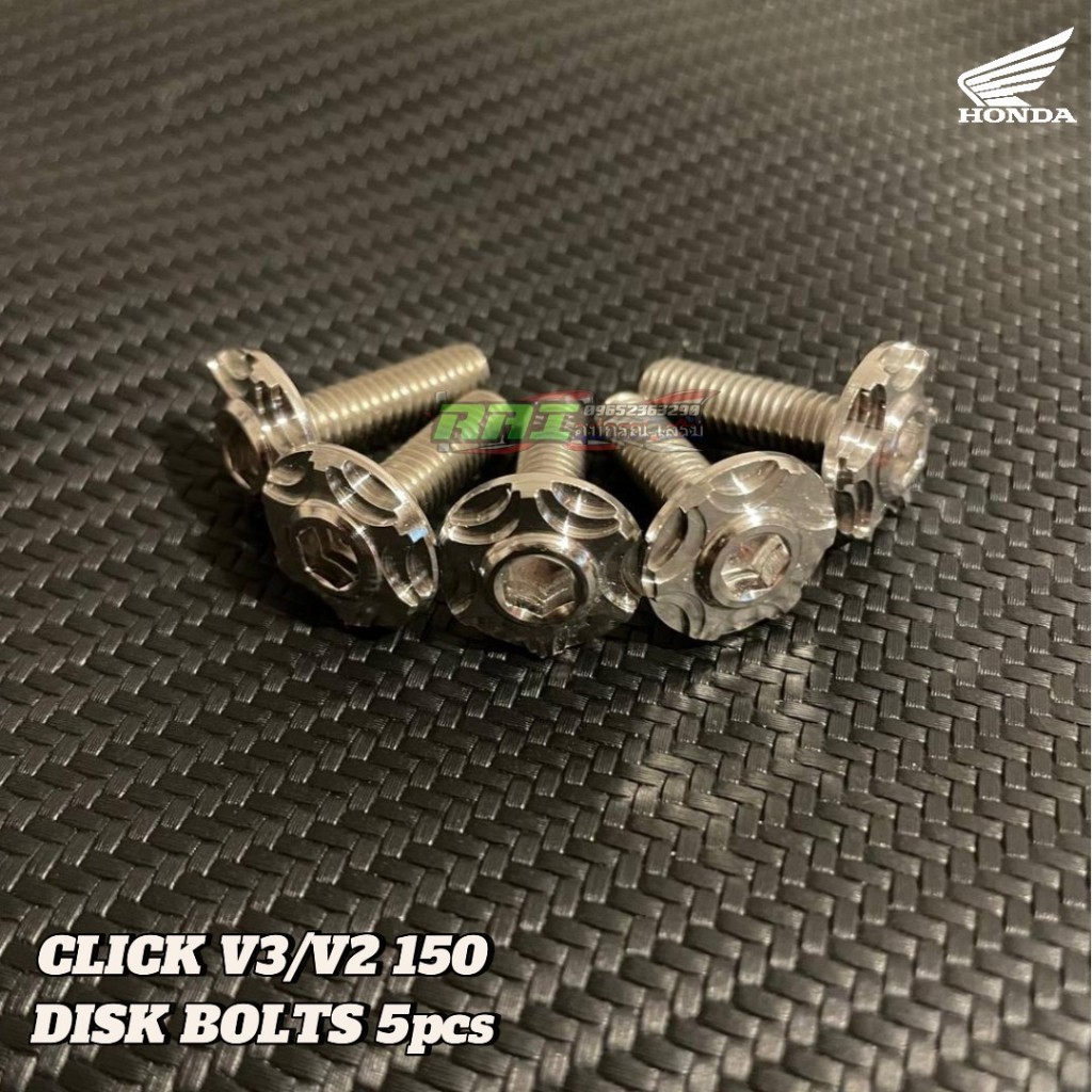 CLICK V1/V2/V3 CNC GEAR TYPE WHITEGOLD BOLTS - SC SIAM Stainless Steel ...
