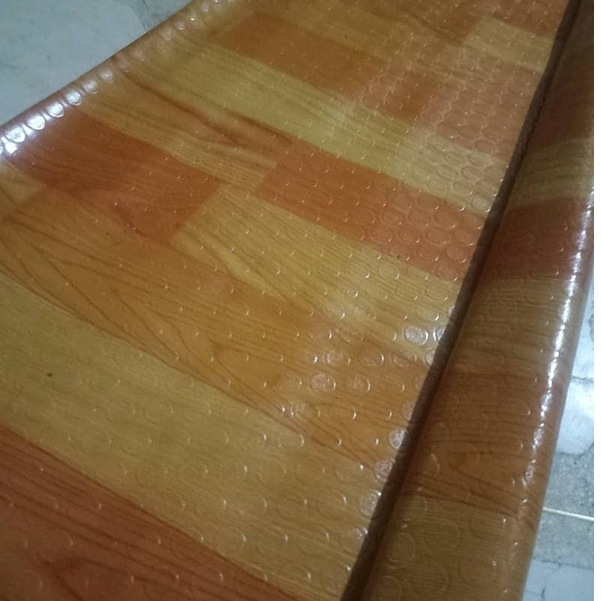 Antislip with Embossed Design Rubberized Linoleum Floor Mat Linoleum