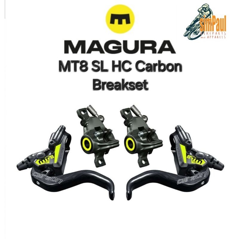Freins Hydraulique Magura MT8 SL HC FM – Montage Plat, Carbone, Super Léger, Neuf