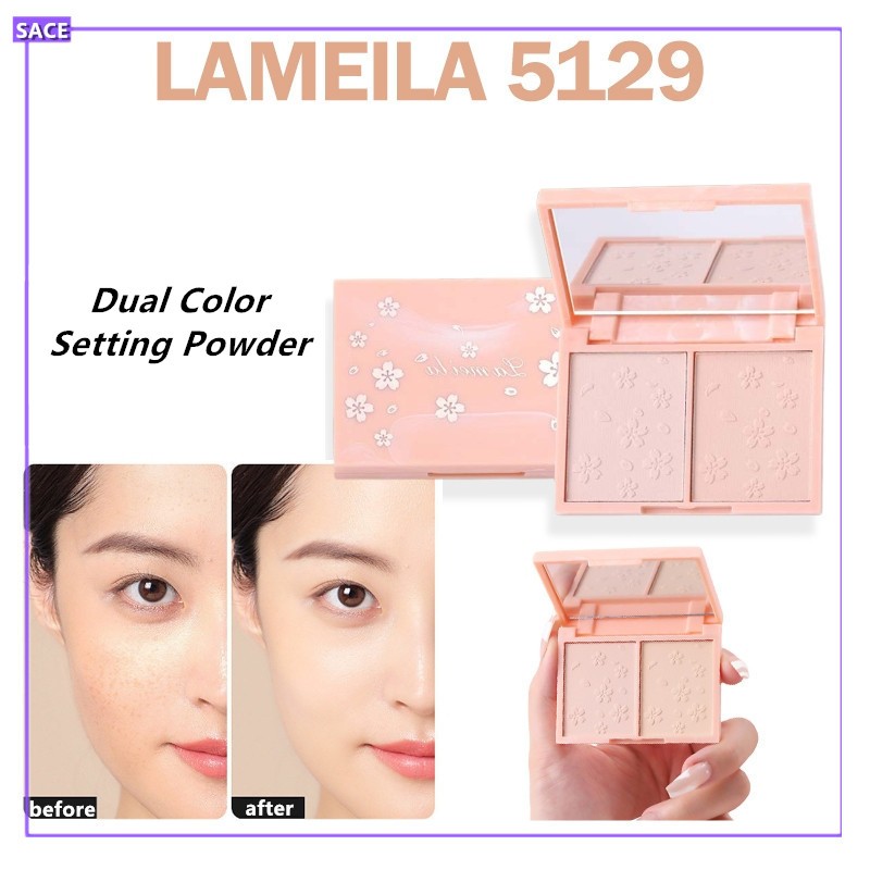 Lameila Face Powder Matte Waterproof In Makeup Pressed Finish Setting Powder Make Up