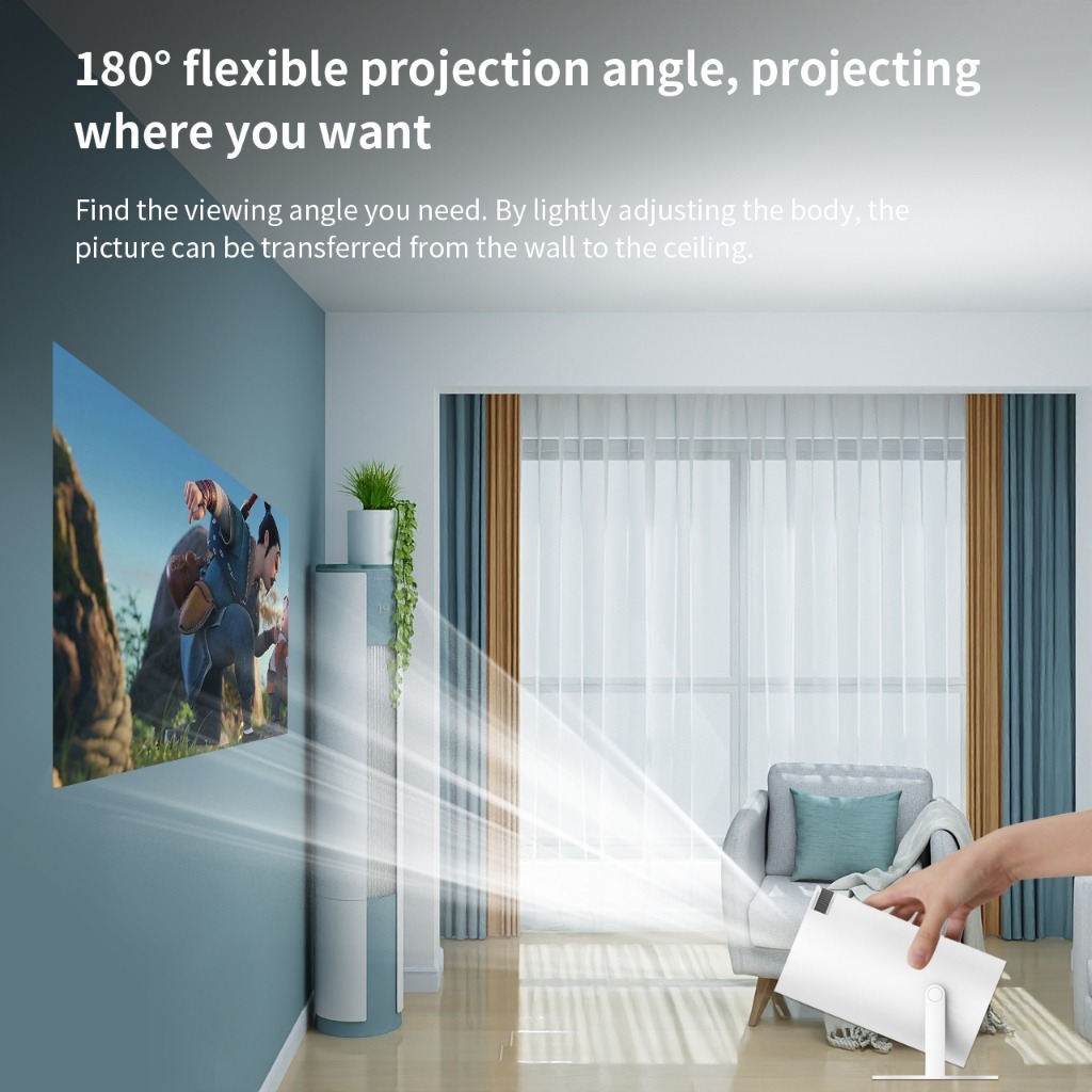 Mini Projecter Monoz Android HY300 Portable Projector Ultra HD 1080P ...