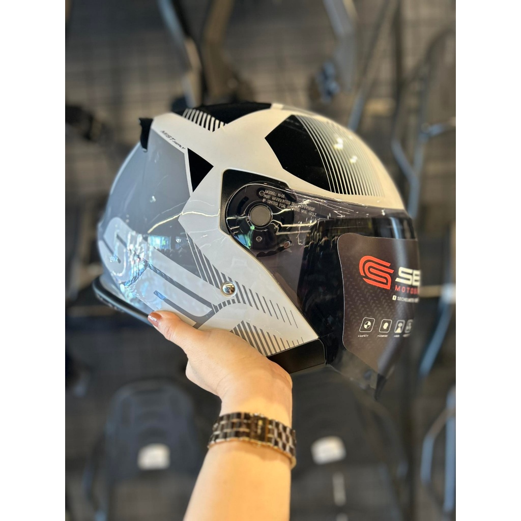 SEC Mist-brand Reply Half face helmet (FREE CLEAR LENS) | Shopee ...