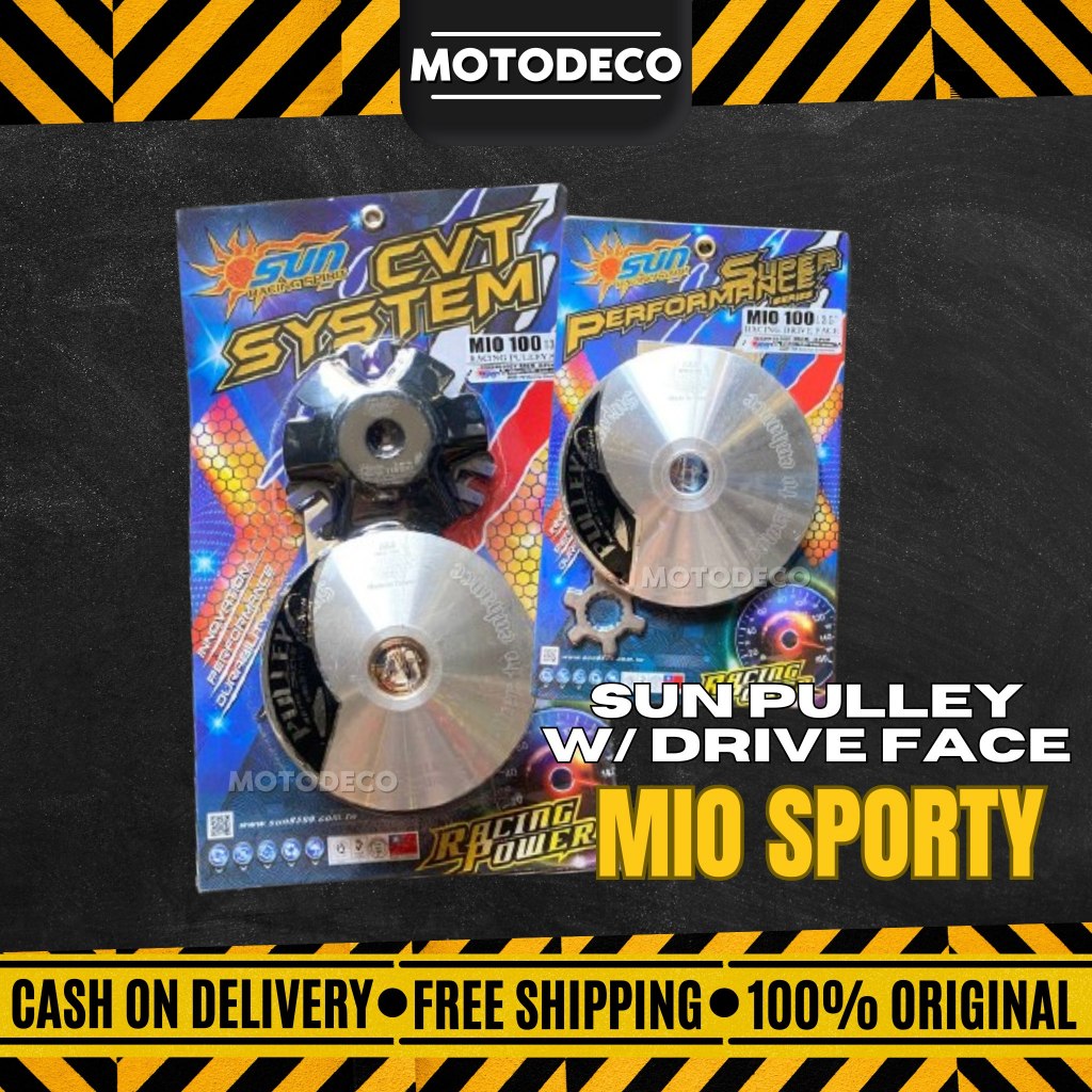 SUN RACING PULLEY SET with BACKPLATE and DRIVE FACE MIO SPORTY Shopee