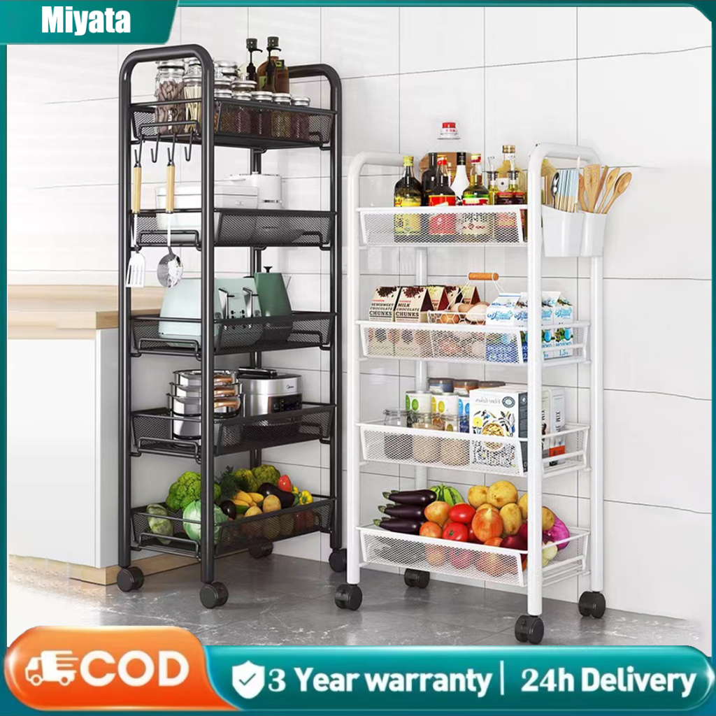 Miyeta 3-5 Tier Kitchen rack Kitchen trolley carts Multifunctional ...