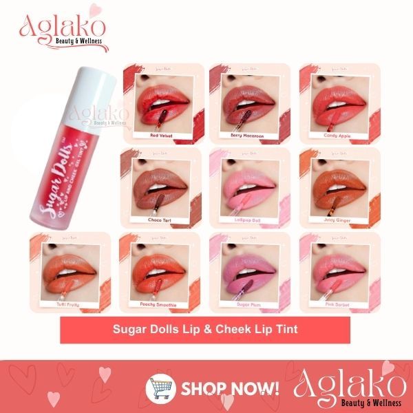 THE ORIGINAL Sugar Dolls Lip & Cheek Gel Tint with Applicator | Shopee ...