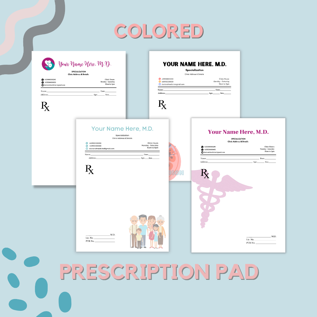 Customized Prescription/Rx Pad | Shopee Philippines