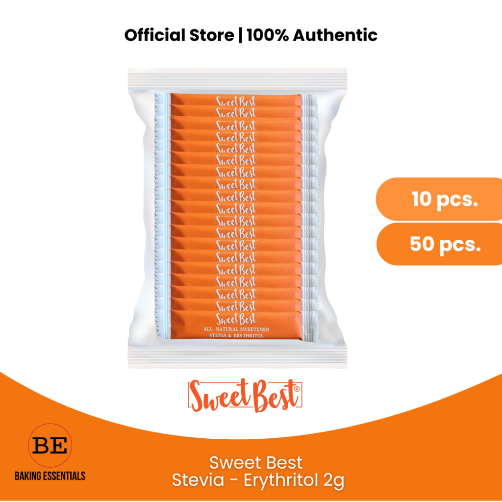 Sweet Best SteviaErythritol sticks, Zero Calorie Sweetener, SugarFree