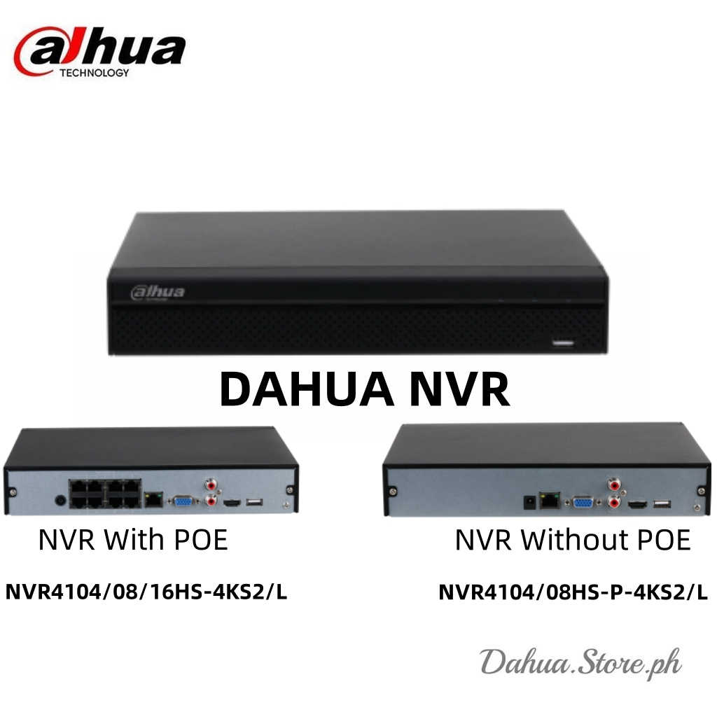 Dahua 4CH /8CH /16CH 4K CCTV NVR Face Detection H.265 Motion Detect