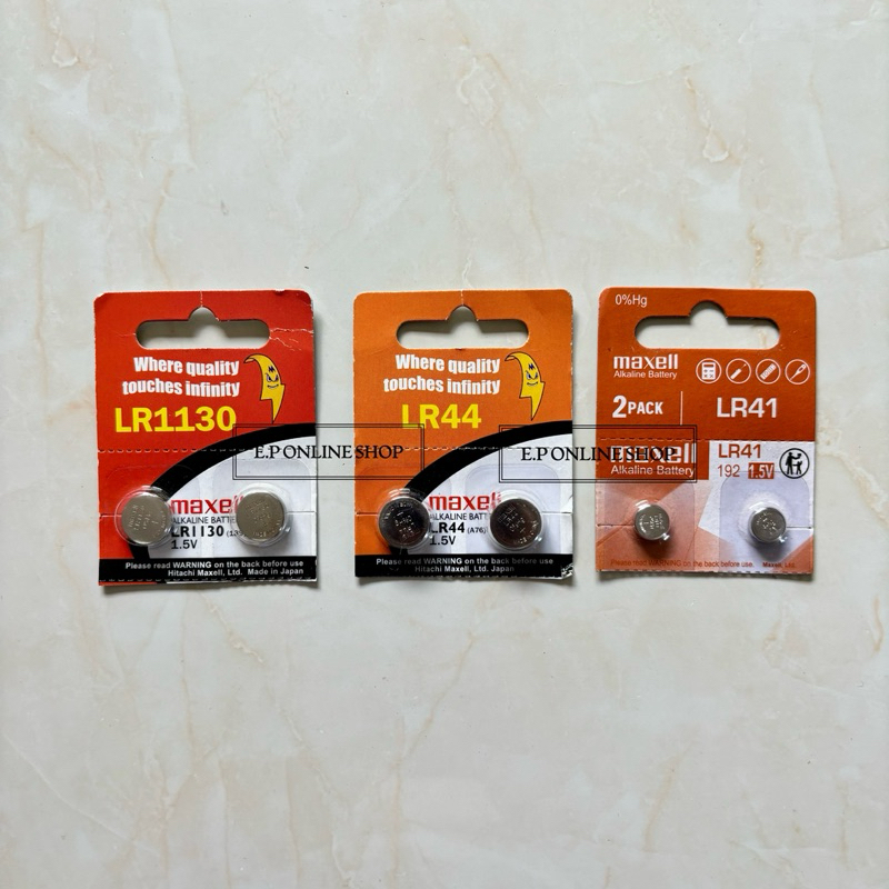 Original Maxell Battery 2pcs LR44/LR41/LR1130 ( 1.5v ) | Shopee Philippines