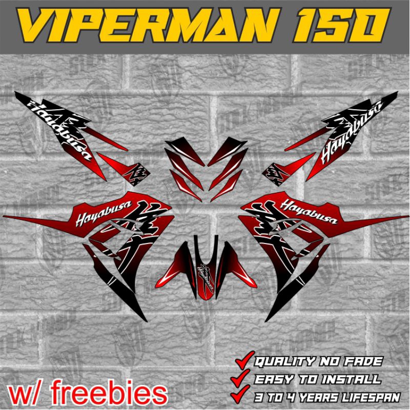 Euro Viperman decals stickers, laminated | Shopee Philippines