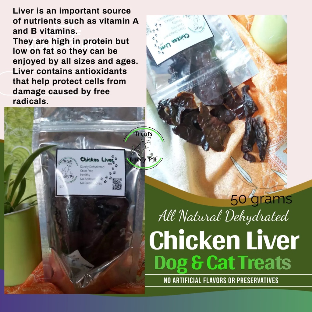 All Natural Dehydrated Chicken Liver 50 g. | Shopee Philippines