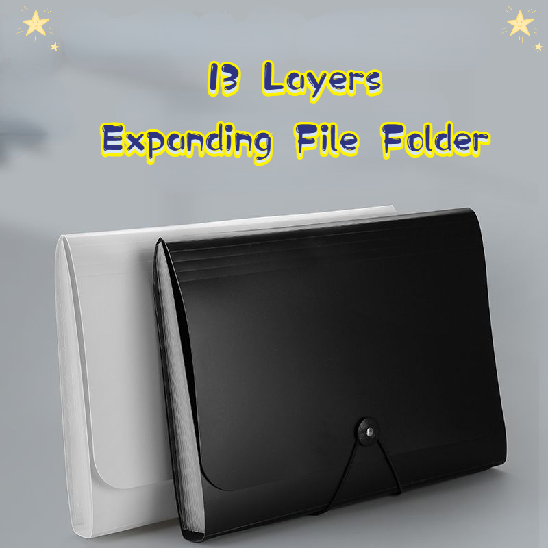 13 Pockets Expanding File Folder Letter Size Folders for Documents ...