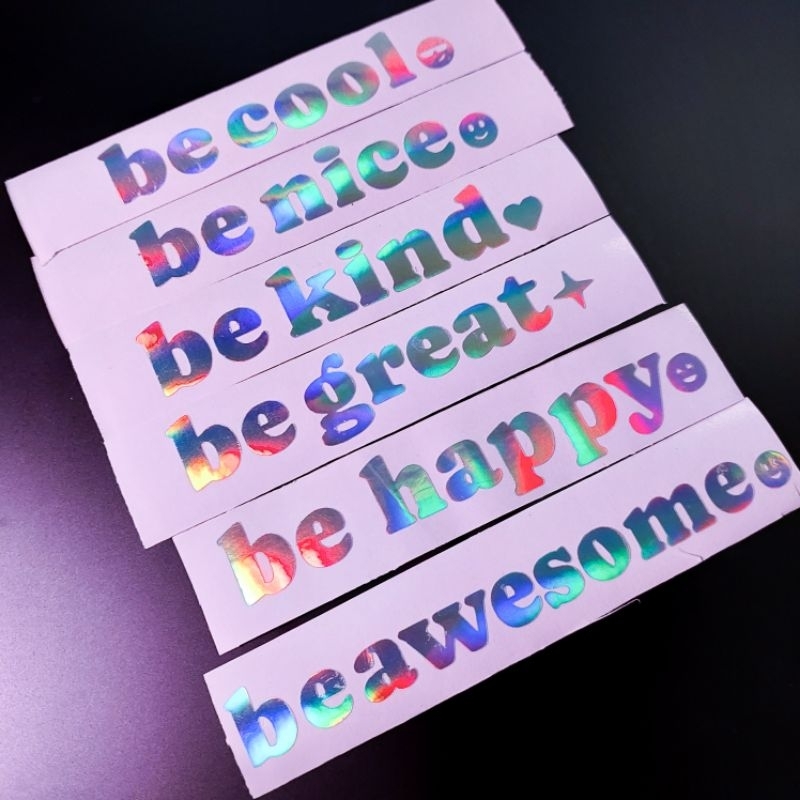 Positive vibes motivational quotes vinyl decals | Shopee Philippines
