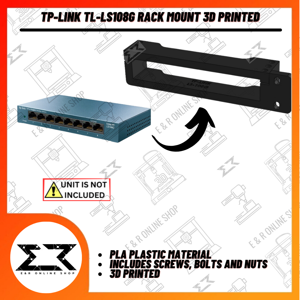 TP-LINK TL-LS108G Rack Mount 3D Printed | Shopee Philippines