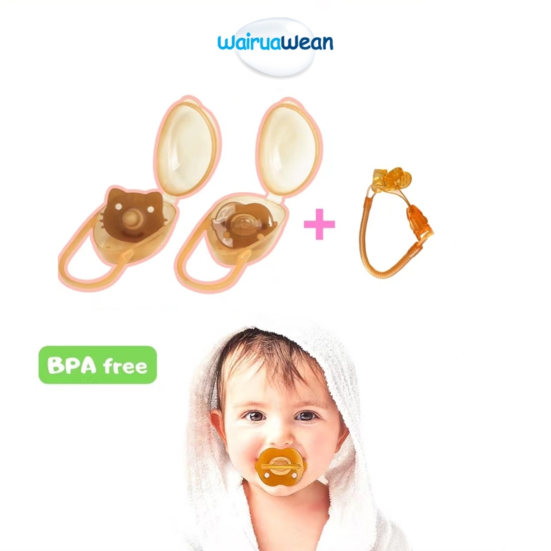 3 In 1 Portable Pacifier for Baby Baby Pacifier Set Anti-drop Chain ...