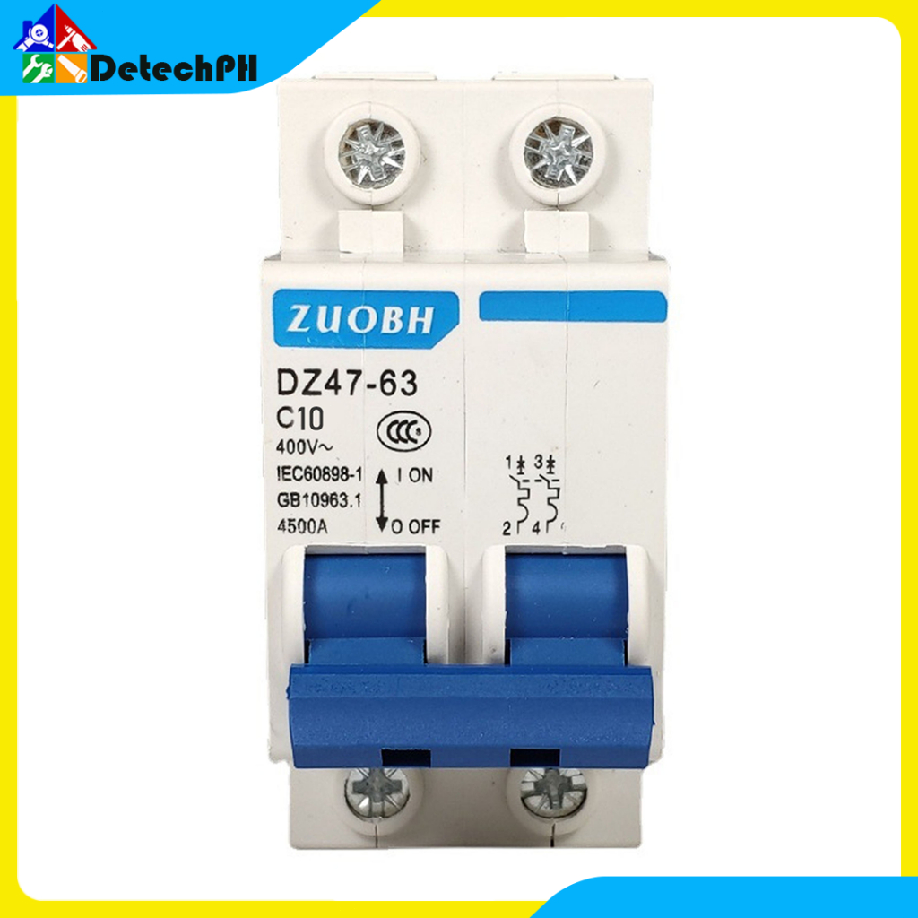 2P AC DC Electric Circuit Breaker mcb CE Approved Electric Breaker AC ...