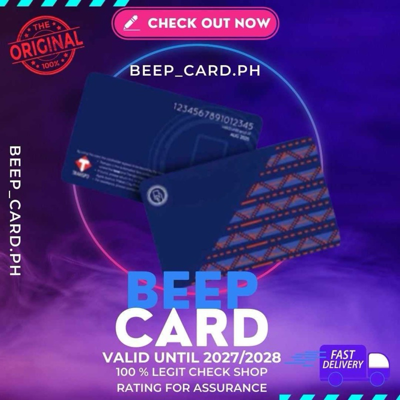 Beep Card w/o sticker for travel valid until 2028/2029 | Shopee Philippines