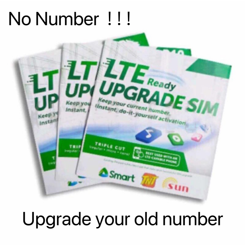 5g Sim Card Globe Smart Dito Tm Tnt Upgrade Sim Assorted Wholesale