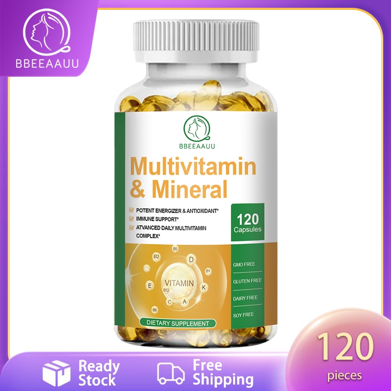 BBEEAAUU Multivitamin Capsules with Vitamins & Minerals Enhance Immune ...