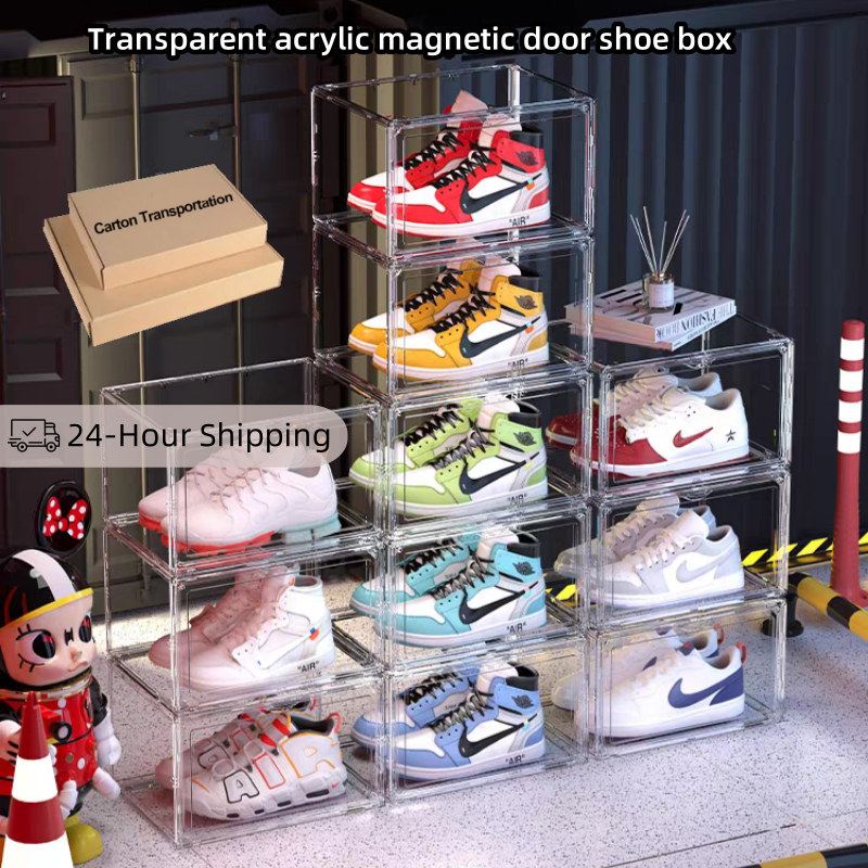 acrylic shoe box transparent sneaker shoes rack shoe box cabinet shoe ...