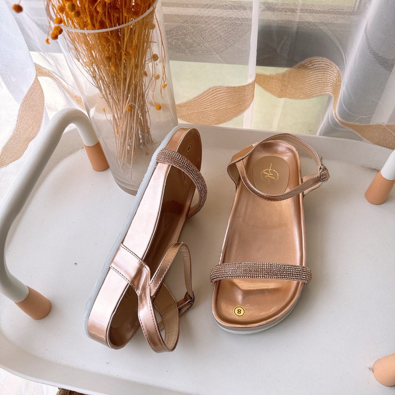 JL.IZZY birken rhinestone sandals diamond 100 quality liliw made ...