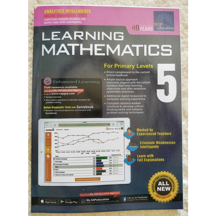 SAP Singapore Learning Mathematics for Grade 1 to 6 (Single Books ...