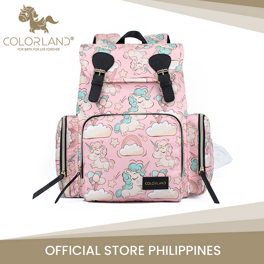 Colorland Fancy Youth Mummy Bag Diaper Backpack (BP235-F/Pink Unicorn ...