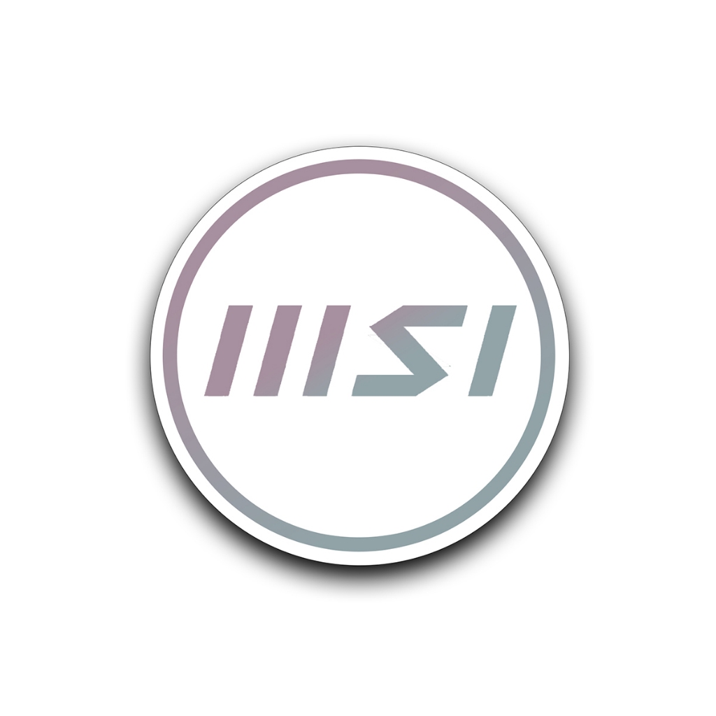 New MSI logo vinyl sticker for computer case fan | Shopee Philippines