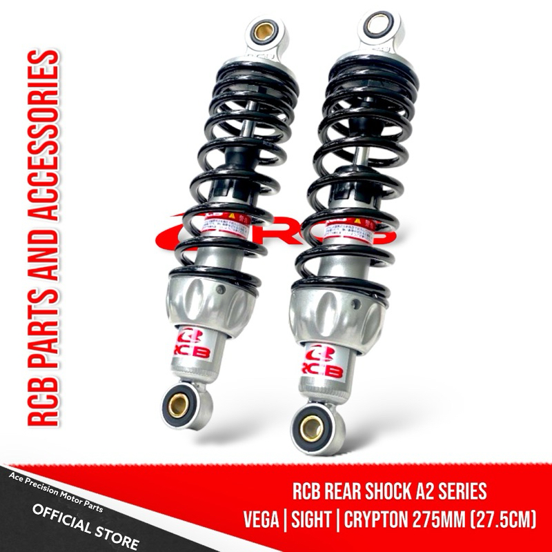 RCB DUAL SHOCK A2 SERIES 275MM VEGA/ SIGHT/CRYPTON/X-1/XRM110 | Shopee ...