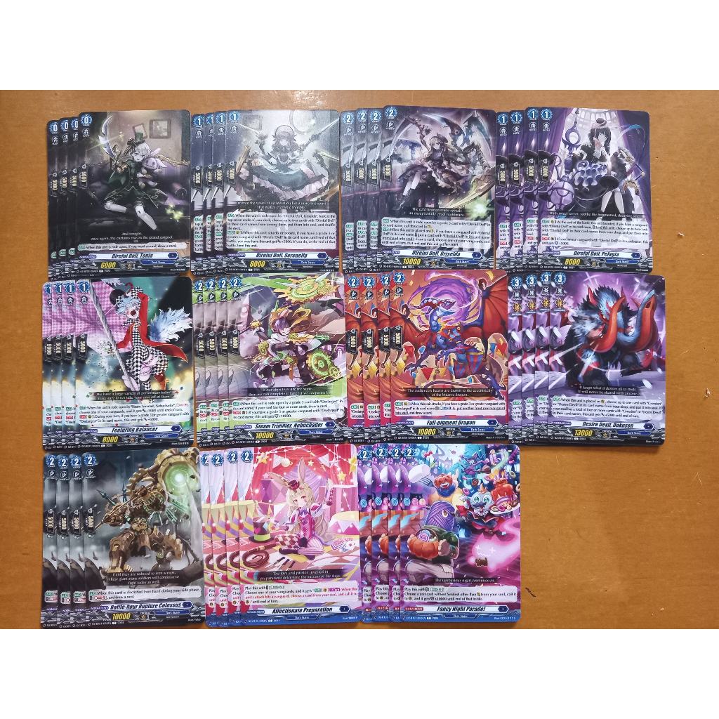 4000 Cardfight!! Vanguard Commons – Assorted Bulk TCG Cards – English, Near Mint