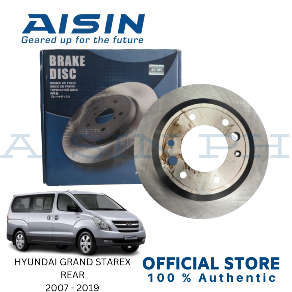 Aisin BRAKE DISC PLATE REAR for HYUNDAI GRAND STAREX (2007 - 2019 ...