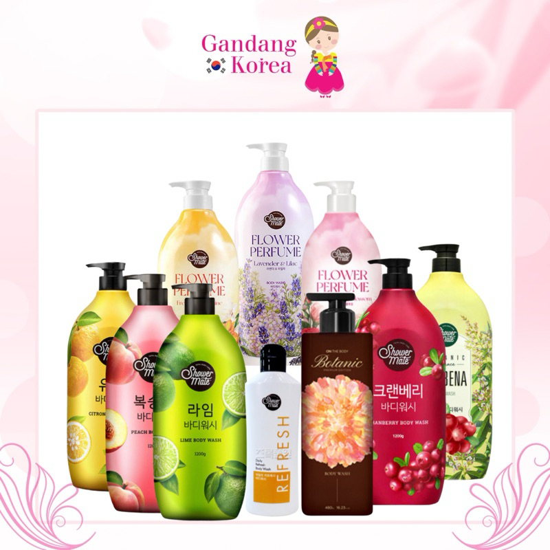 Aekyung Shower Mate Body Wash Peach Lime Citron Flower Korea | Shopee ...