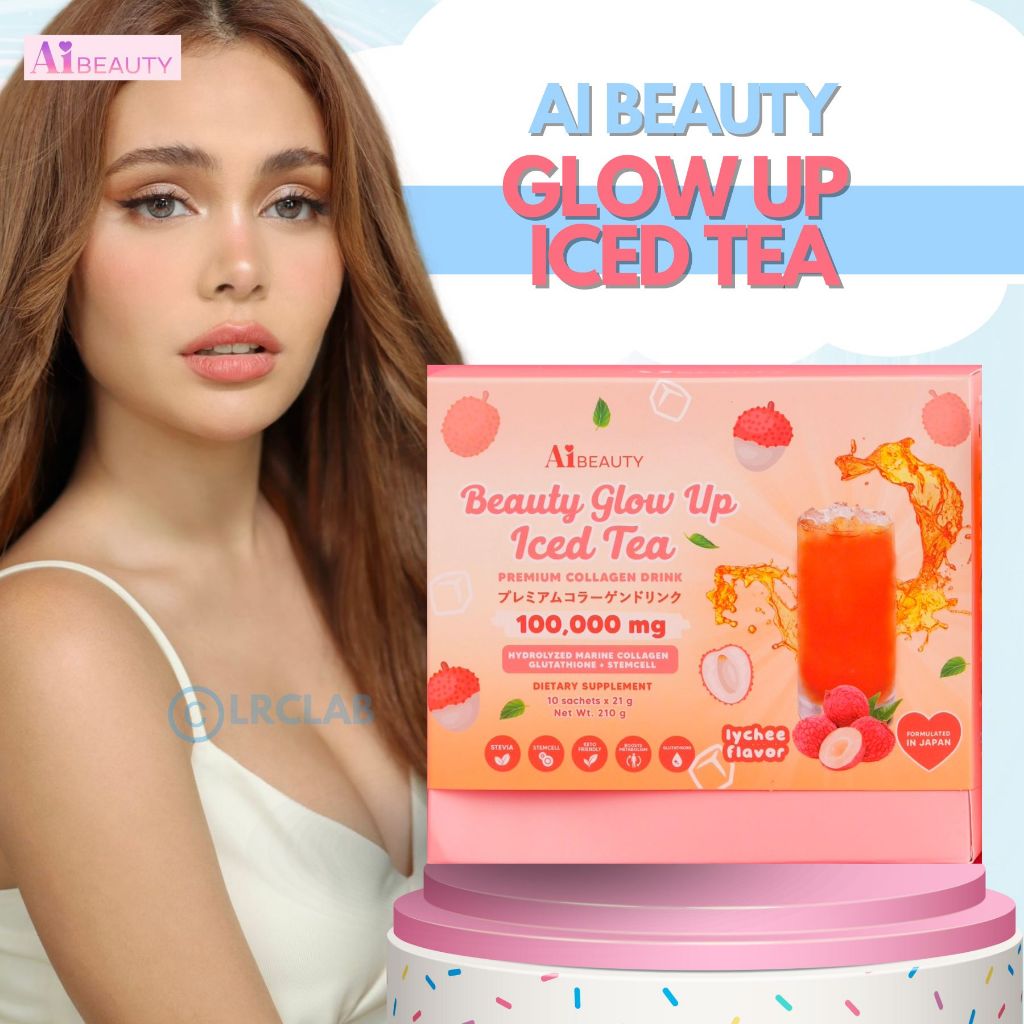 Beauty Glow Up Iced Tea by AiBeauty Ivana Alawi Collagen Drink Powder ...