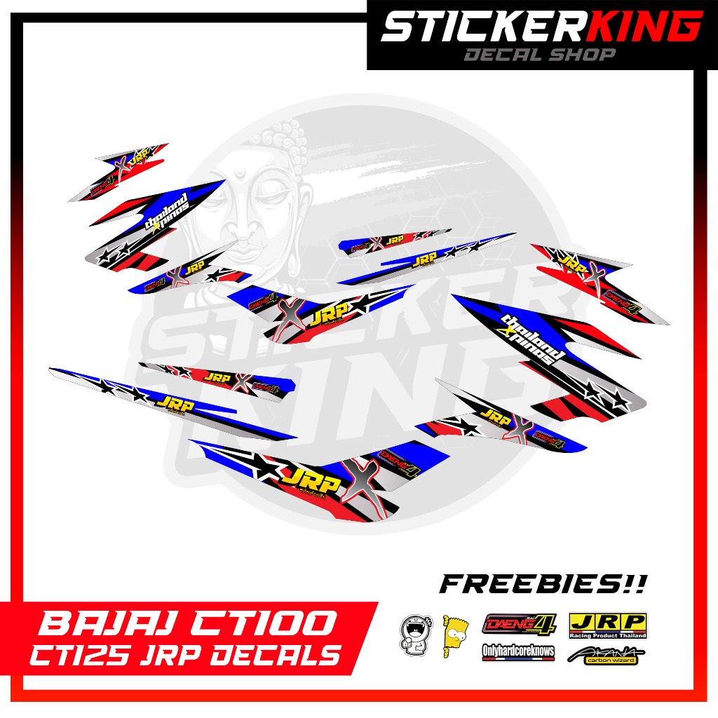 Bajaj CT100 CT125 JRP Decals (Premium Quality Print) | Shopee Philippines