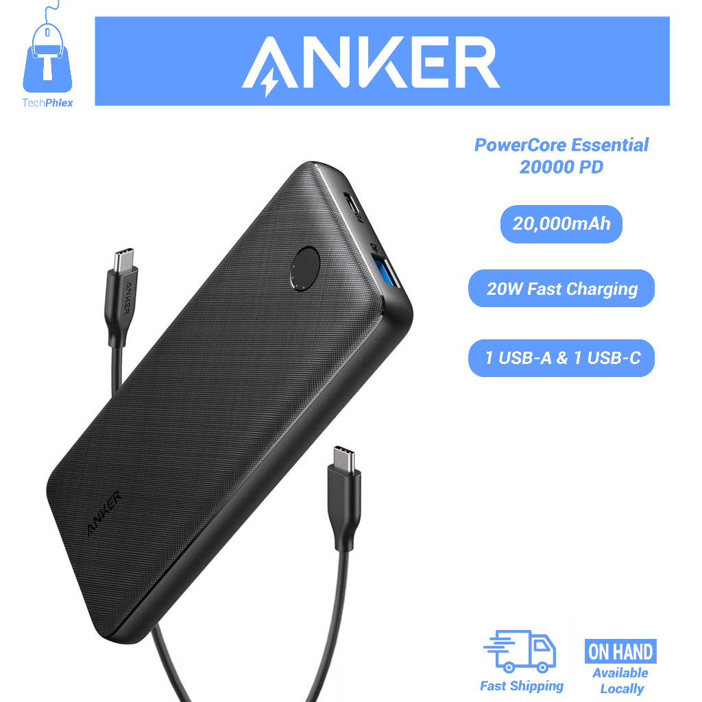 Khanka Custodia Rigida Da Viaggio EVA Per Powerbank Anker PowerCore Essential 20000mAh (Solo Custodia) - Protezione E Trasporto