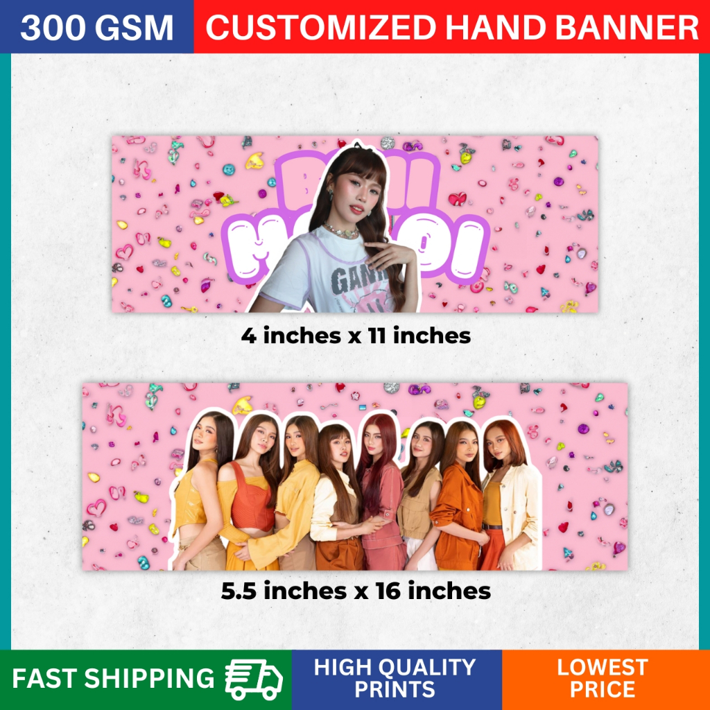 Customized Hand Banner BIGGER Sizes Available Shopee Philippines