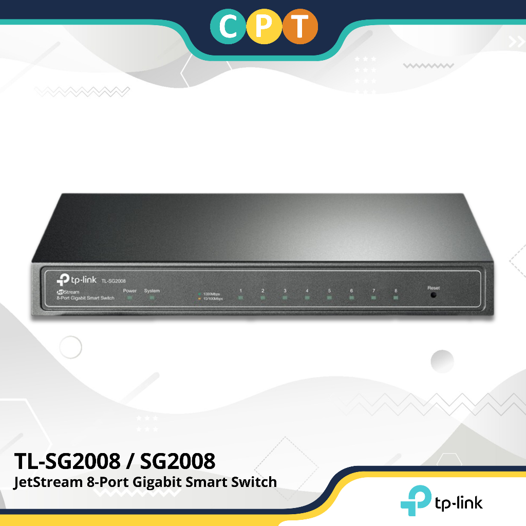 TP-Link TL-SG2008 / SG2008 JetStream 8-Port Gigabit Smart Switch ...