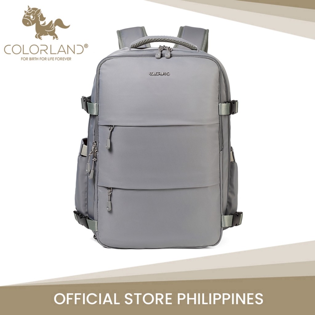 Colorland Smart all-in-one Diaper Backpack (BP242-B/Grey) | Shopee ...
