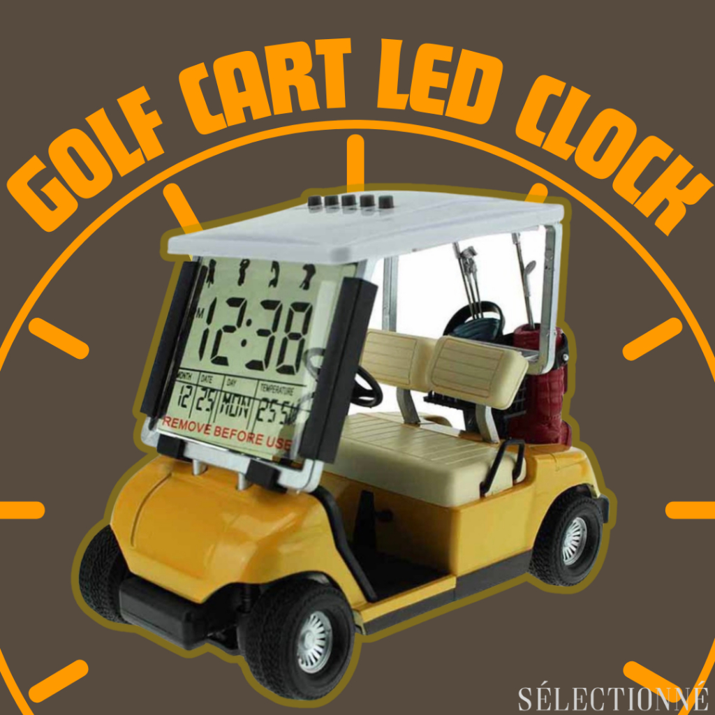 [Selectionne] Golf Cart LED Clock for Home Design Golf Ballers Golf Car ...