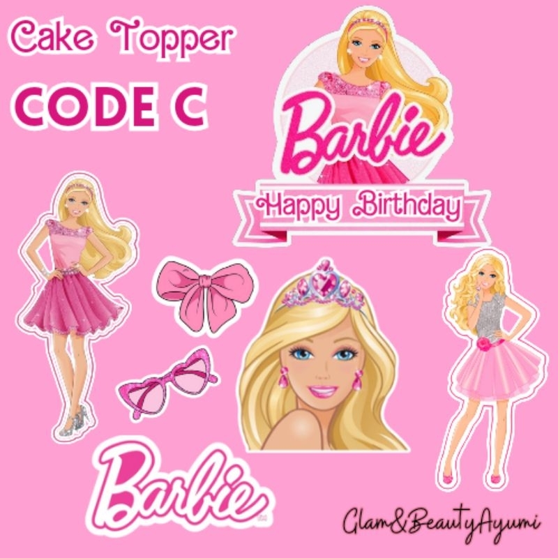 Barbie Cake Toppers Cupcake Topper