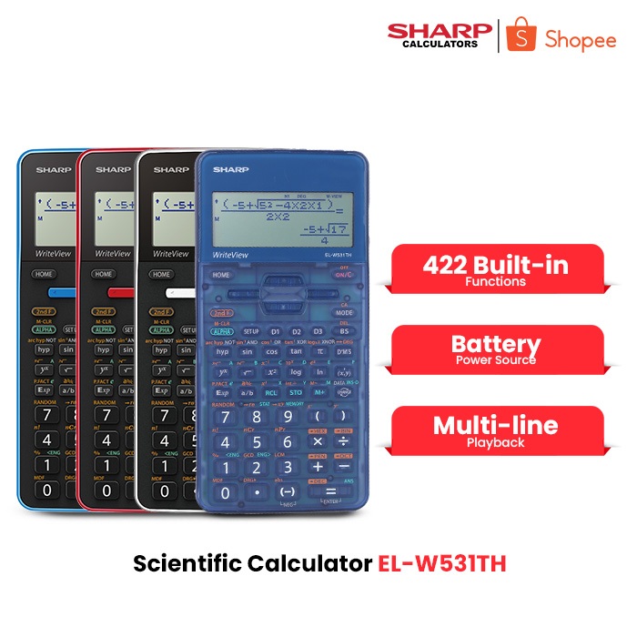 Sharp Scientific Calculators 422 Functions EL-W531TH | Shopee Philippines