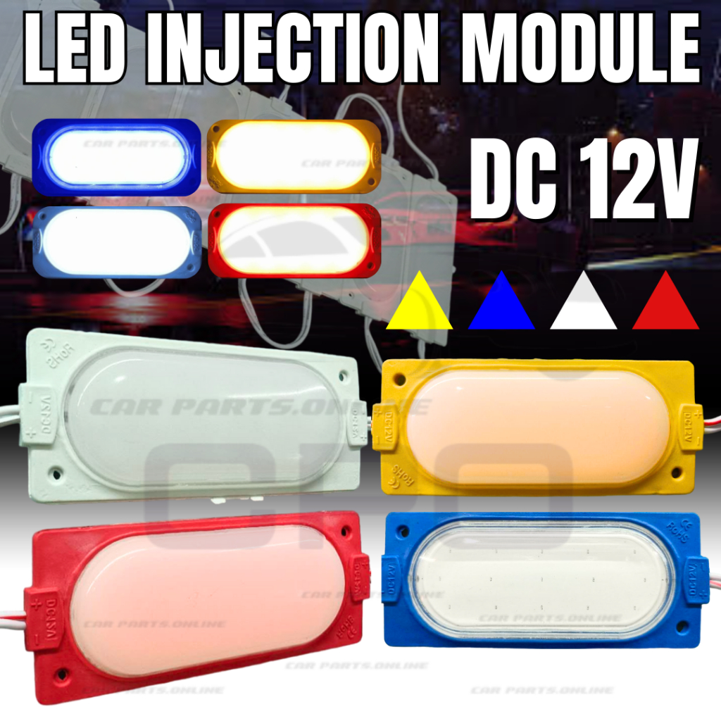 CPO 1pc Led Injection Module Big Single Color Lights Waterproof ...