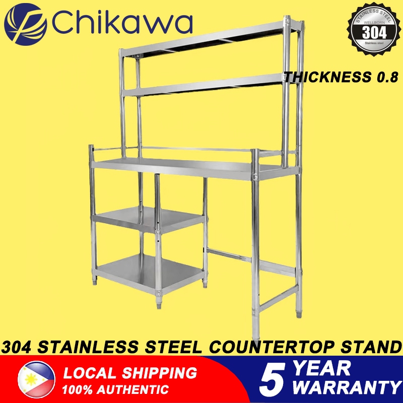 gas rack，304 stainless steel metal rack organizer layer, kitchen rack ...