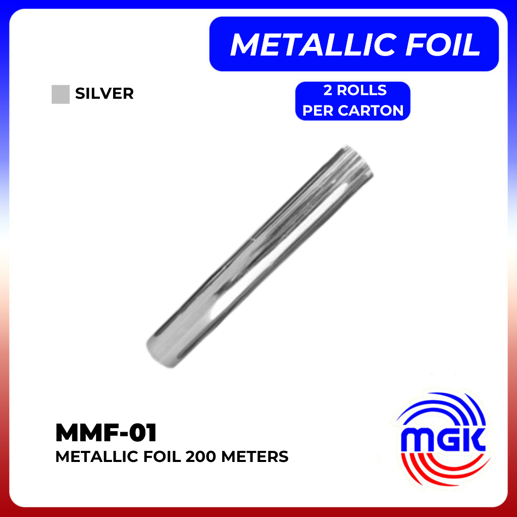 MGK Metallic Foil 200 meters 2 rolls | Shopee Philippines